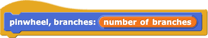 pinwheel, branches: (number of branches)