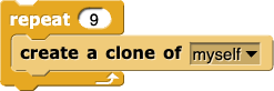 repeat (9){create a clone of (myself)}