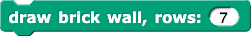 draw brick wall, rows: (7) draw brick wall, rows: (7)