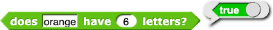 does (orange) have (6) letters? reporting true