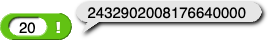 (20)! reporting 2432902008176640000