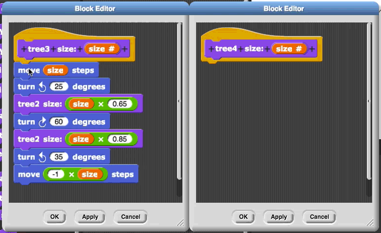 duplicate and relabel menu options